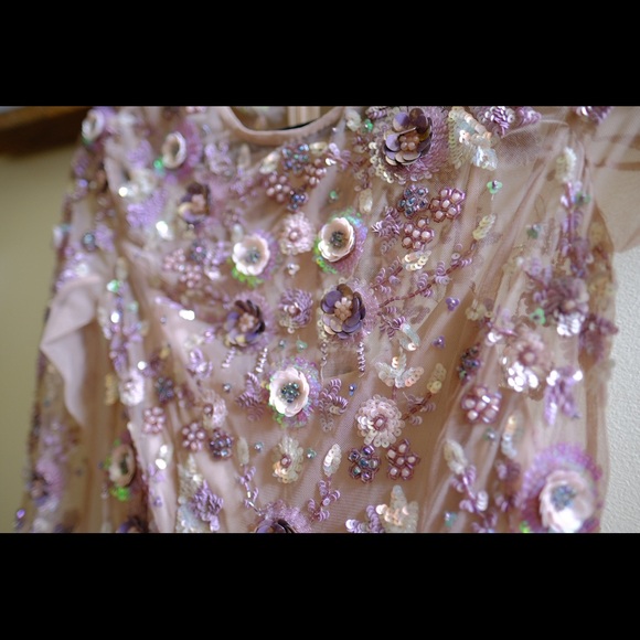 Needle & Thread Tan Maxi Dress Size US 0 - Picture 2 of 7